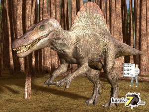 背中のトゲが特徴スピノサウルス(Spinosaurus)